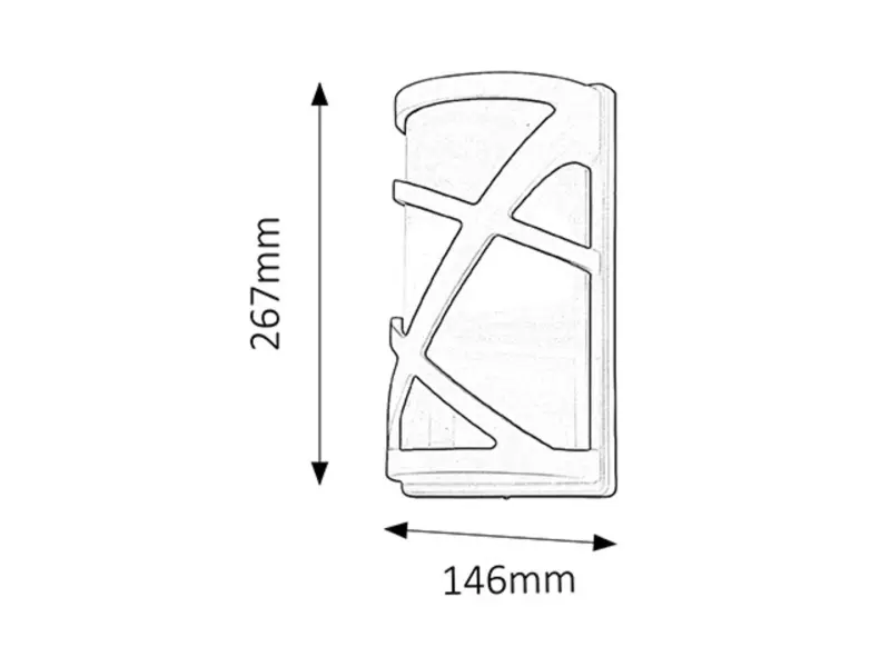 Záhradné svietidlo Rabalux 8767 1x40W E27 230V IP54